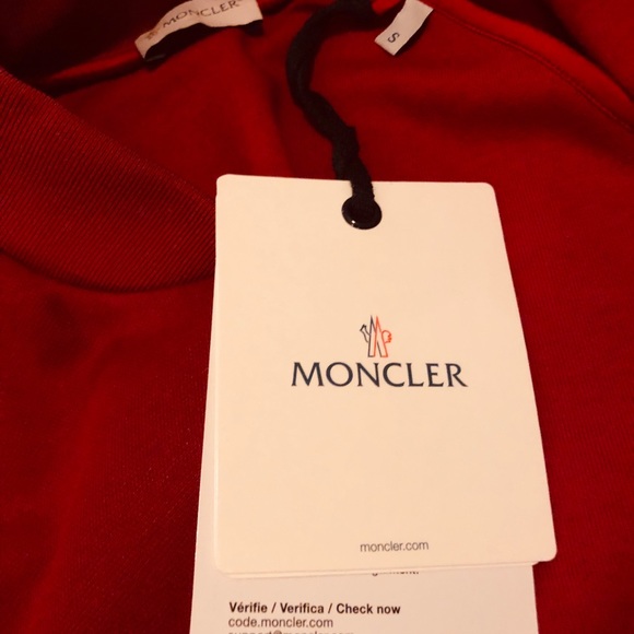 NWT Moncler maglia jacket in red size small - Picture 3 of 6